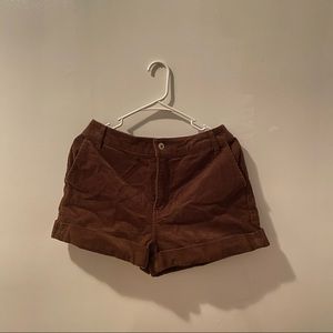 Corduroy Cuffed Shorts